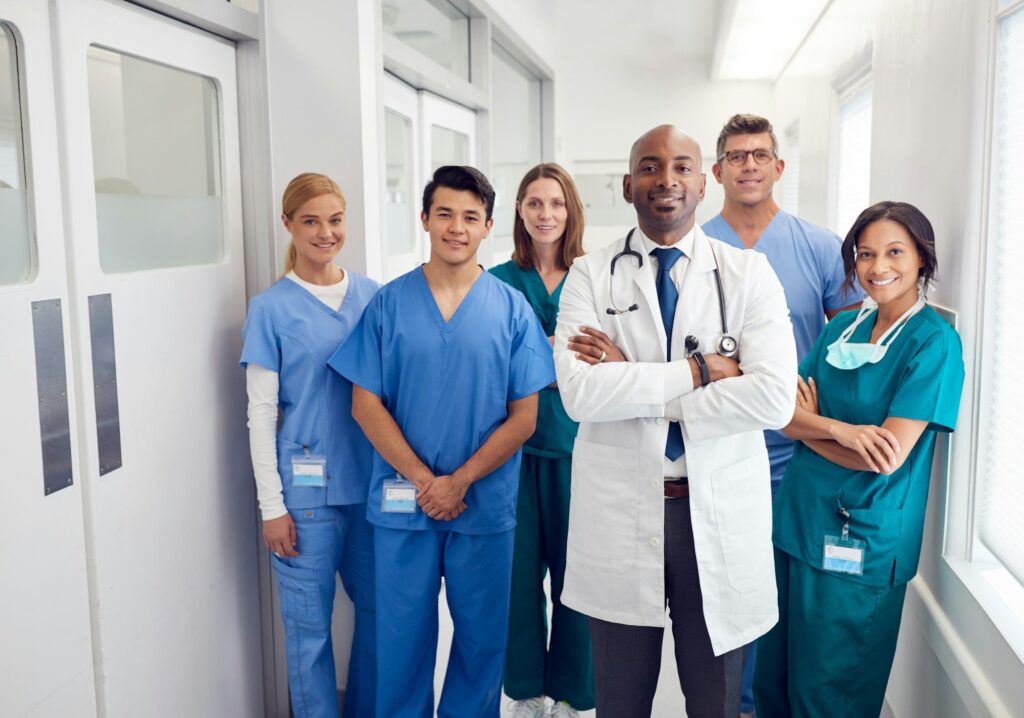 Home health professional or caregiver supporting a client with daily activities at home